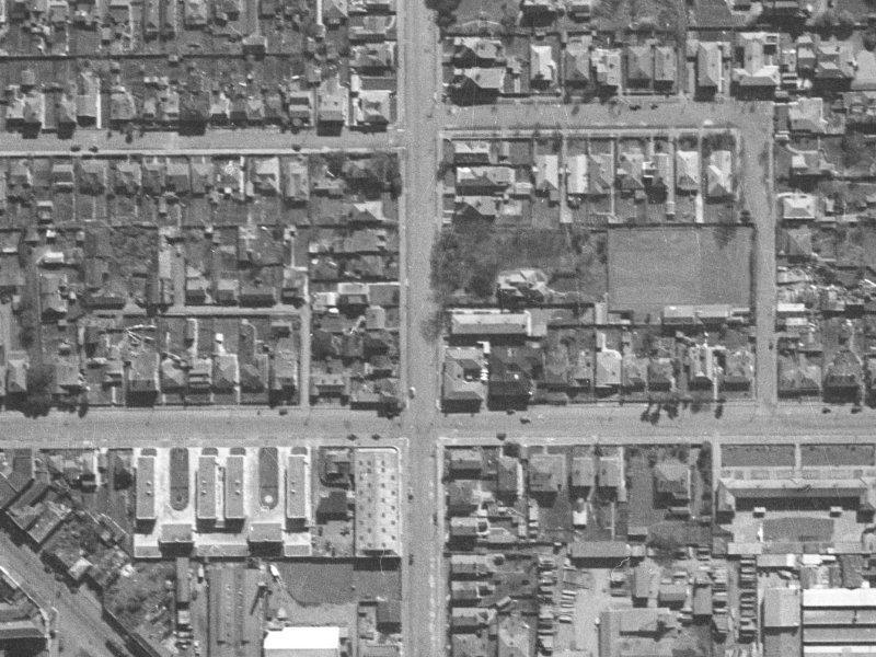 362 Durham Street North from the air, 1940-1944