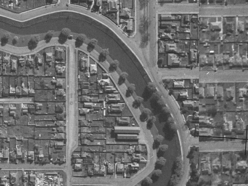428 Oxford Terrace from the air, 1940-1944