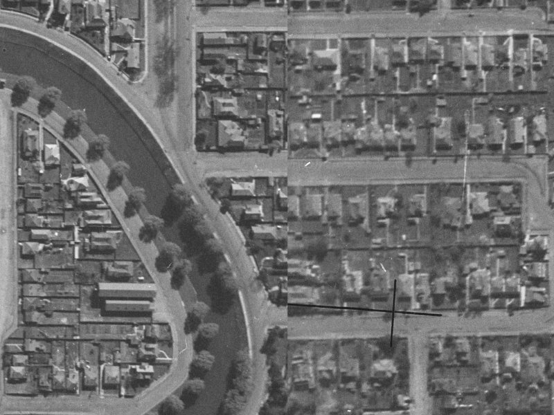 12 Heywood Terrace from the air, 1940-1944