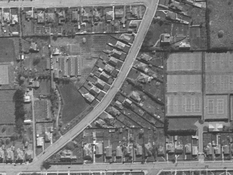 34 Patten Street from the air, 1940-1944
