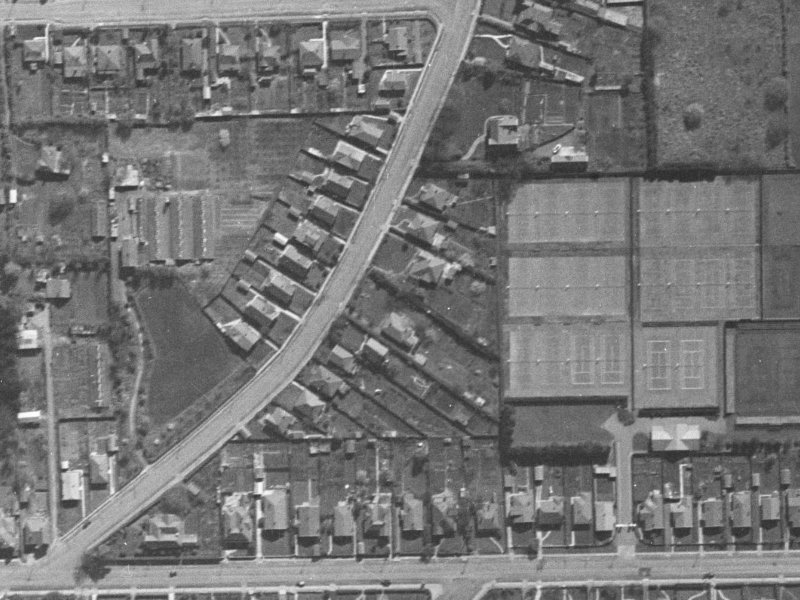 36 Patten Street from the air, 1940-1944