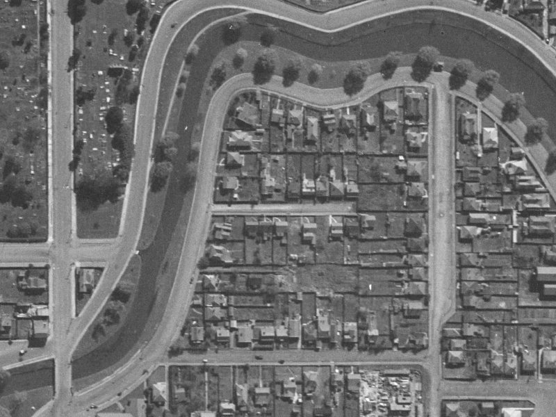 11 Willow Street from the air, 1940-1944