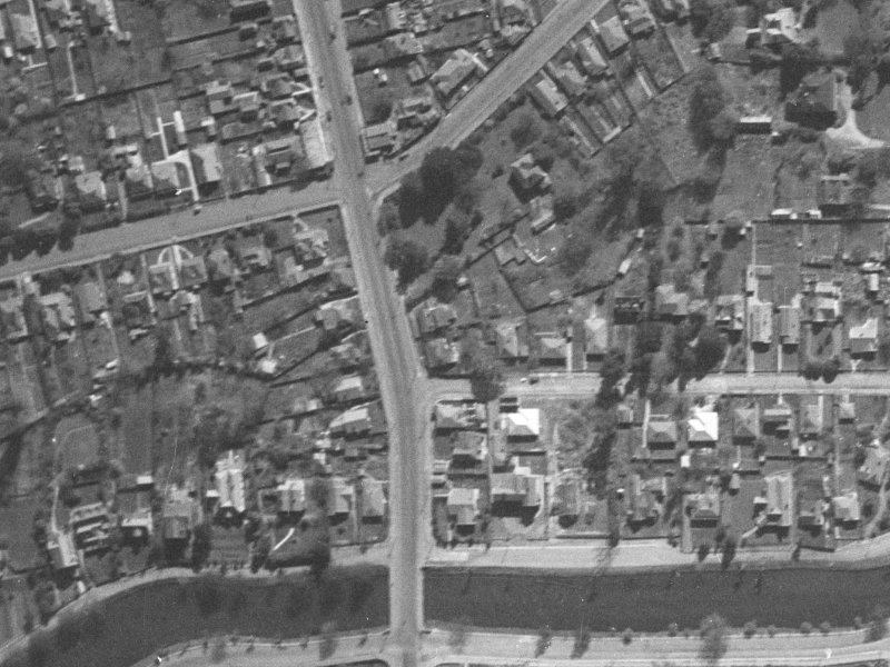 1 Glade Avenue from the air, 1940-1944
