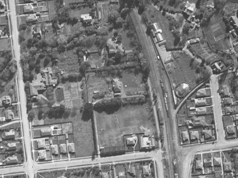 58B MATAI Street West from the air, 1940-1944