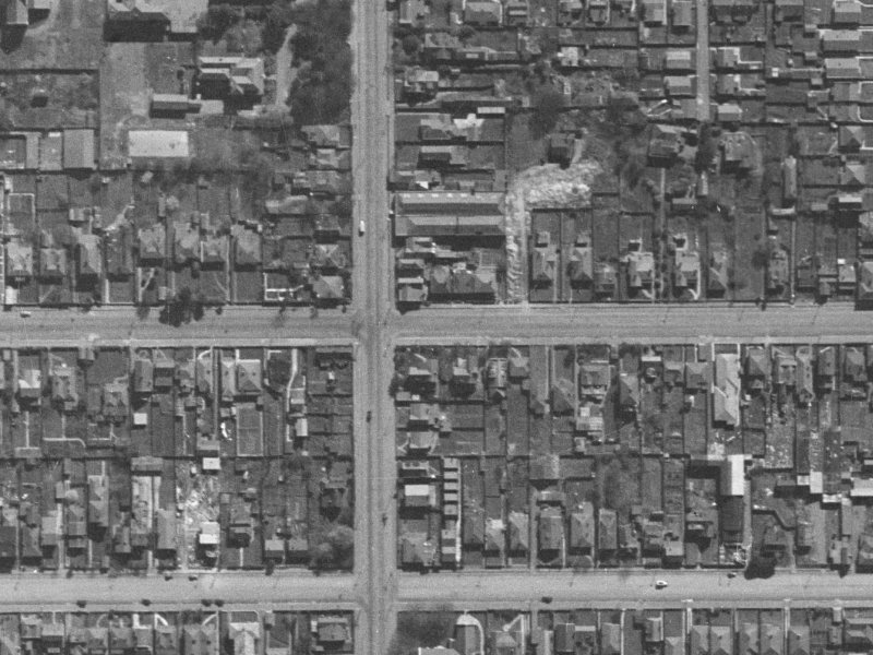 176 Salisbury Street from the air, 1940-1944