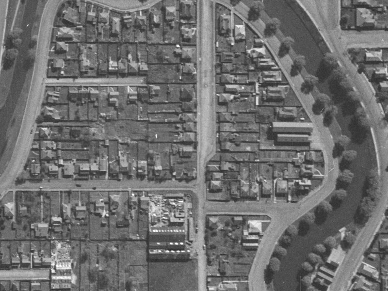 41 Bangor Street from the air, 1940-1944