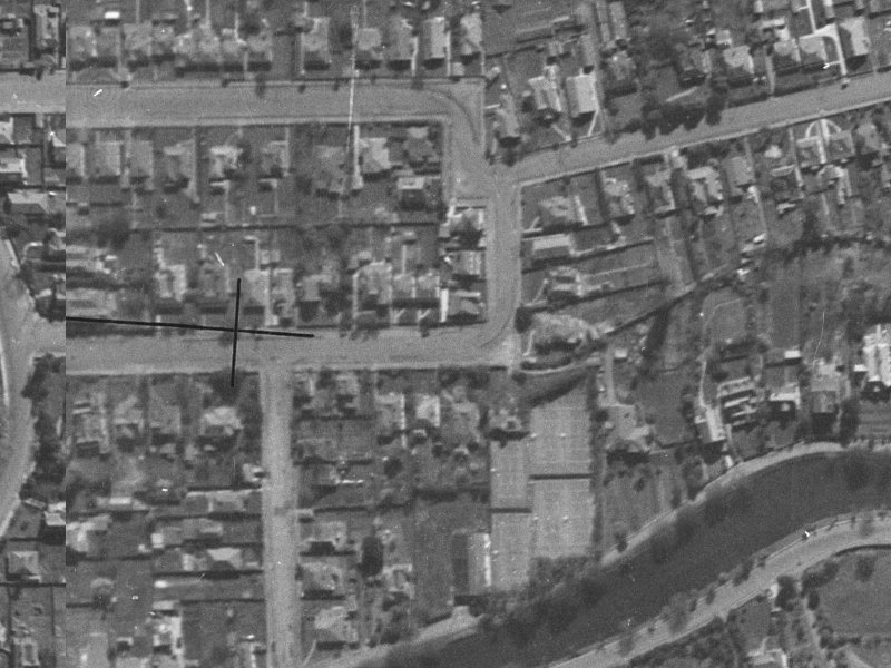37 Harvey Terrace from the air, 1940-1944