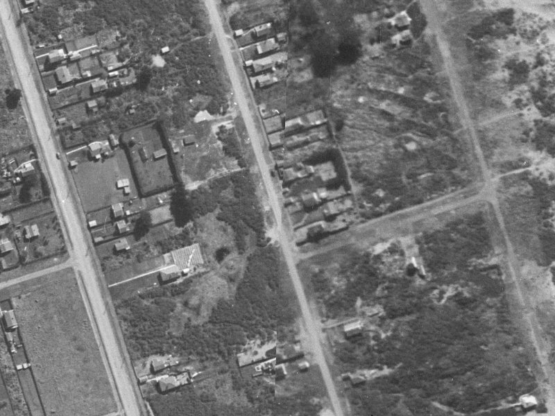 135 Pine Avenue from the air, 1940-1944