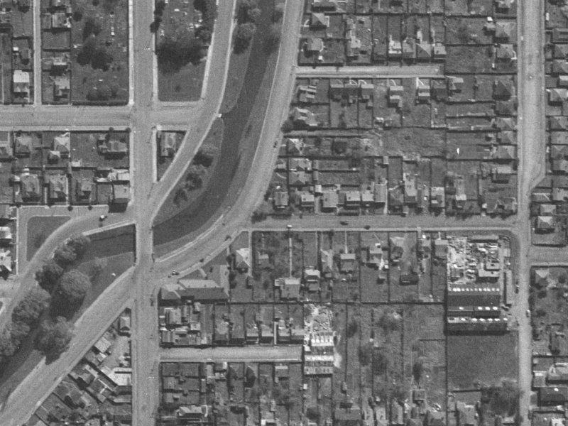 10 Hurley Street from the air, 1940-1944