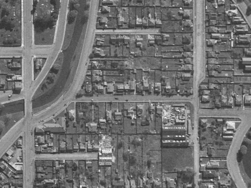 20 Hurley Street from the air, 1940-1944