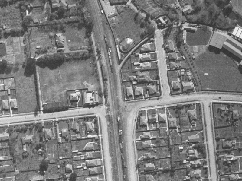 44 Matai St East from the air, 1940-1944