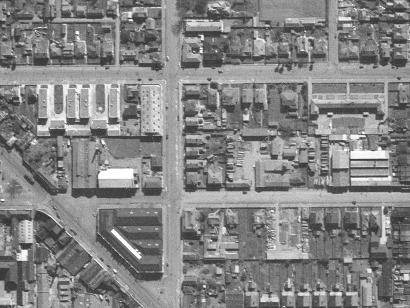 338 Durham Street North from the air, 1940-1944