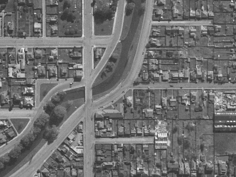 342 Oxford Terrace from the air, 1940-1944