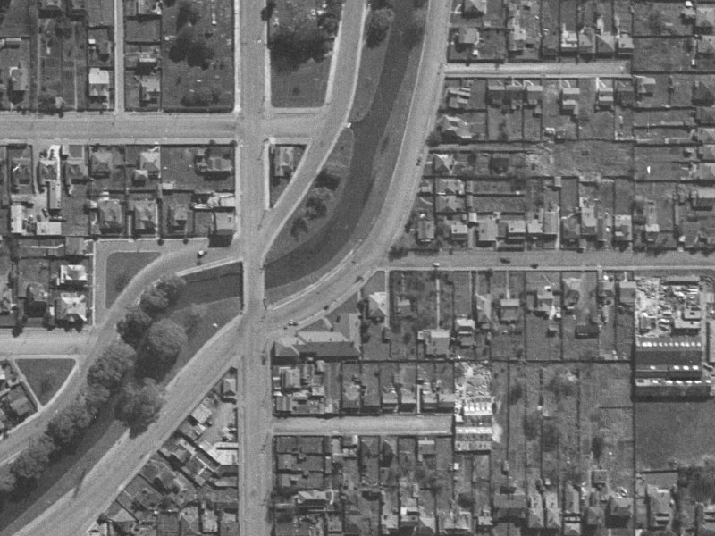 344 Oxford Terrace from the air, 1940-1944