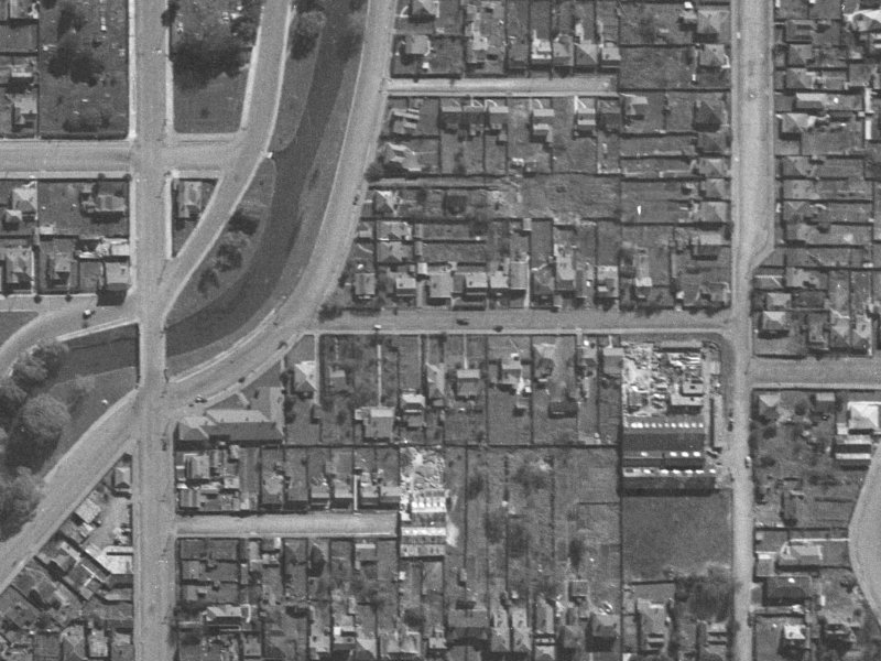 16B Hurley Street from the air, 1940-1944