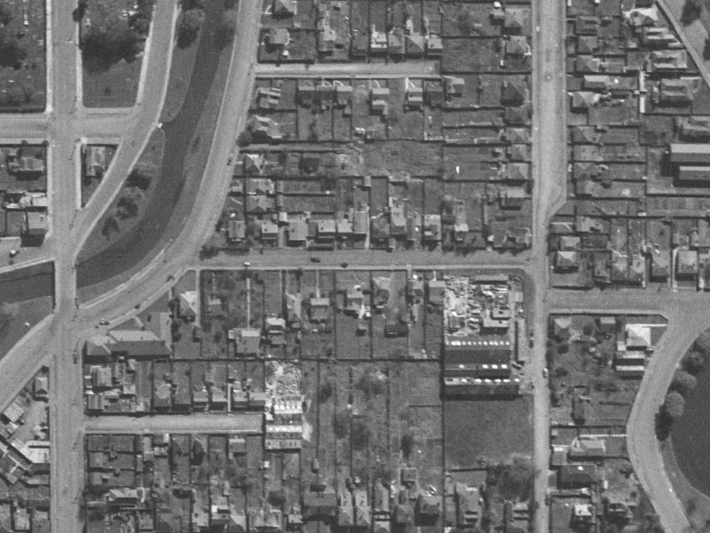 22 Hurley Street from the air, 1940-1944