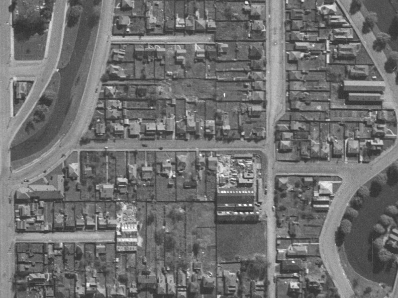 23 Hurley Street from the air, 1940-1944