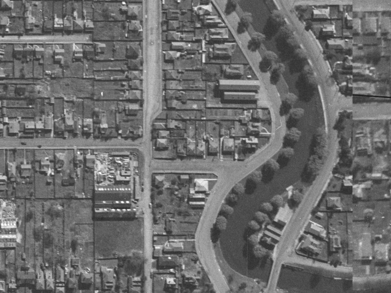 Rees Street from the air, 1940-1944