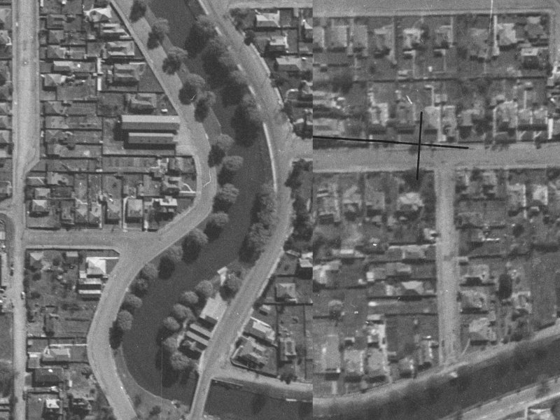 247 Fitzgerald Avenue from the air, 1940-1944