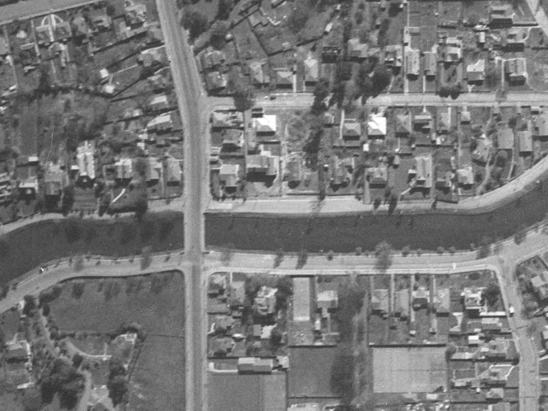 115 River Road from the air, 1940-1944