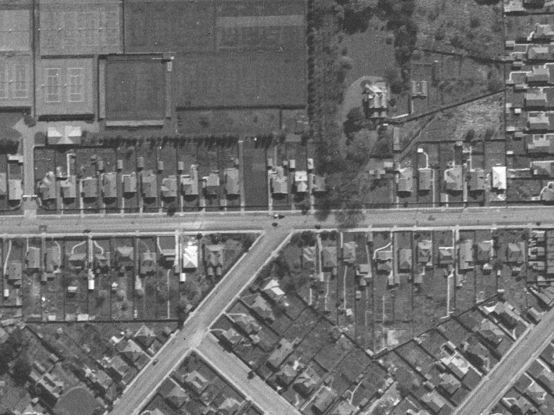 149 Woodham Road from the air, 1940-1944