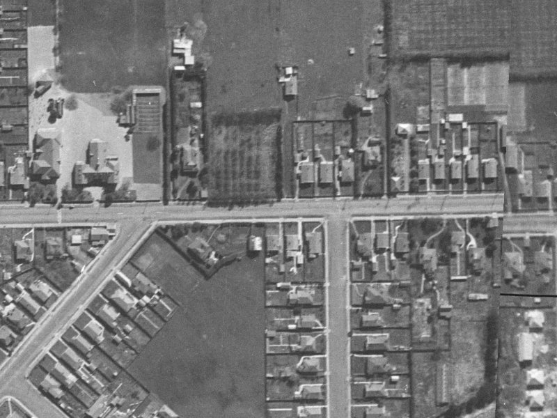 255 Woodham Road from the air, 1940-1944