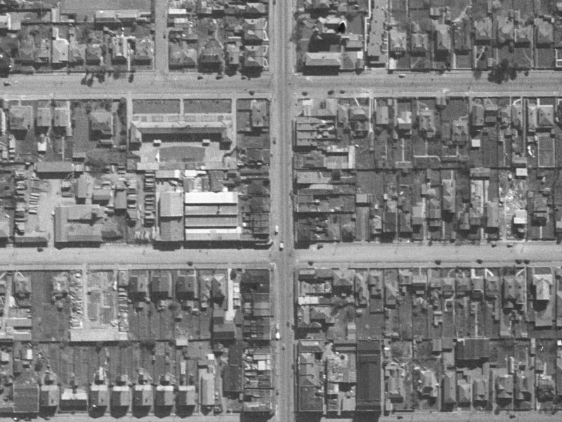830A Colombo Street from the air, 1940-1944