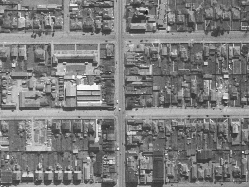 830 Colombo Street from the air, 1940-1944