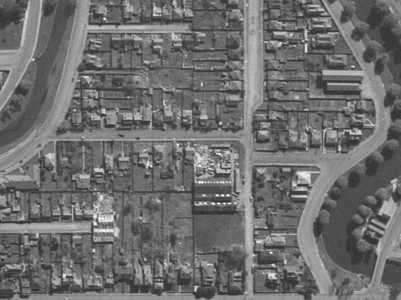 30 Hurley Street from the air, 1940-1944