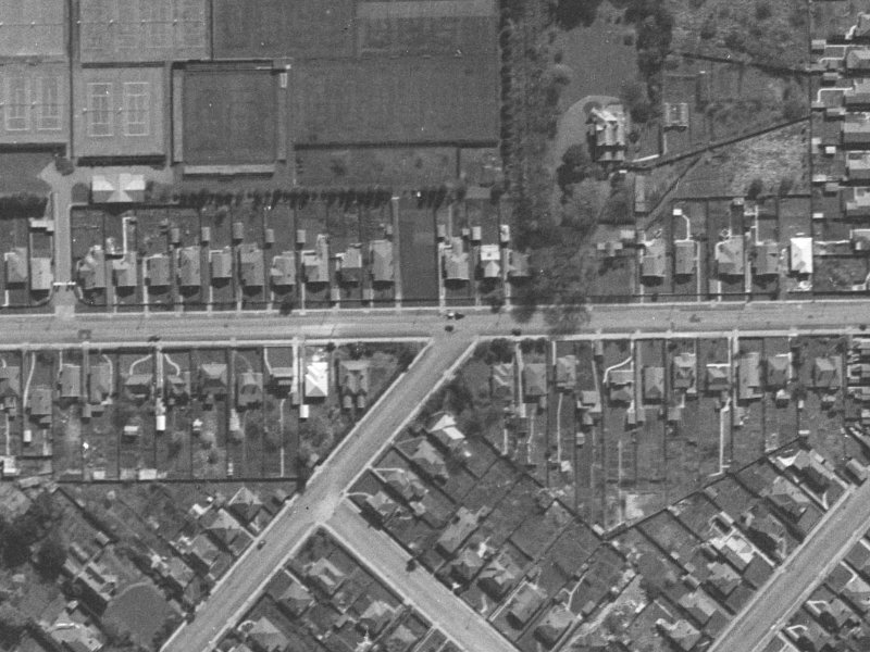 179 Tancred Street from the air, 1940-1944
