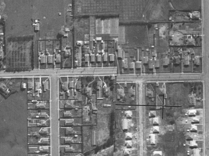278 Woodham Road from the air, 1940-1944