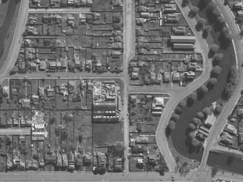 10 Bangor Street from the air, 1940-1944