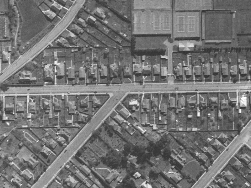 90 Woodham Road from the air, 1940-1944
