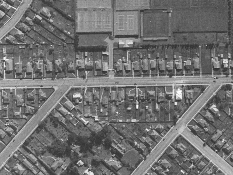98 Woodham Road from the air, 1940-1944