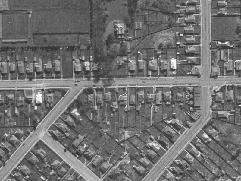 144A Woodham Road from the air, 1940-1944