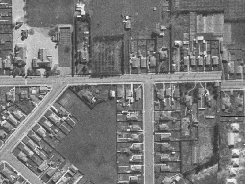 232 Woodham Road from the air, 1940-1944