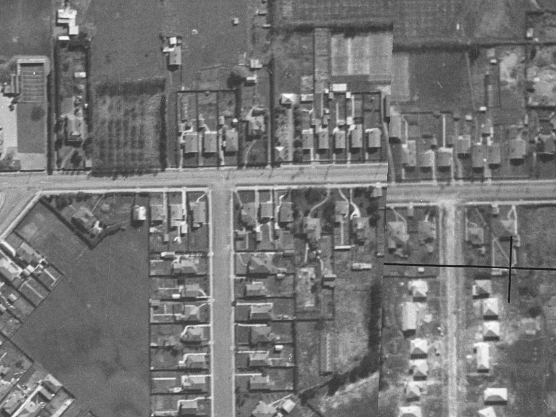 264 Woodham Road from the air, 1940-1944
