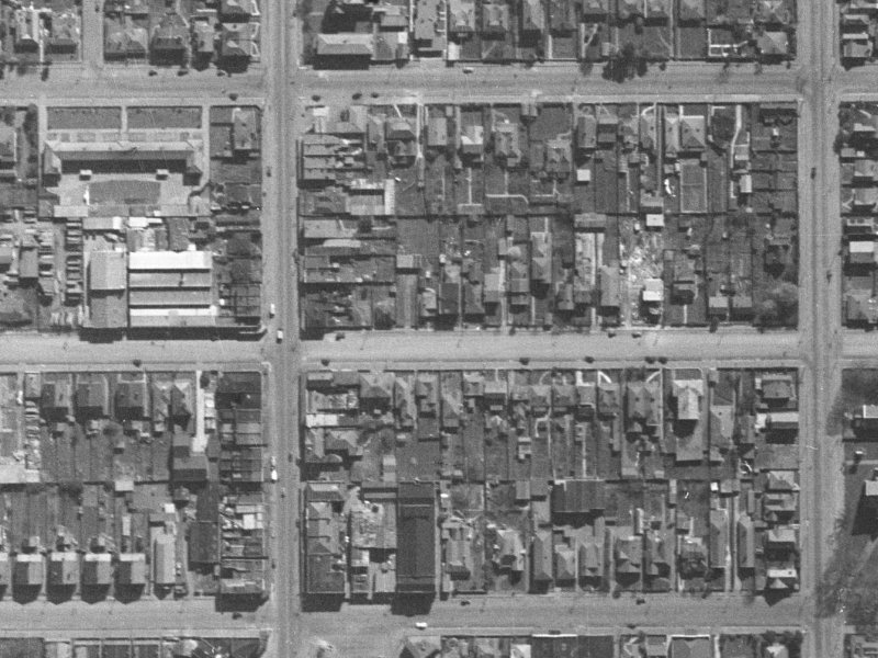 129 Peterborough Street from the air, 1940-1944