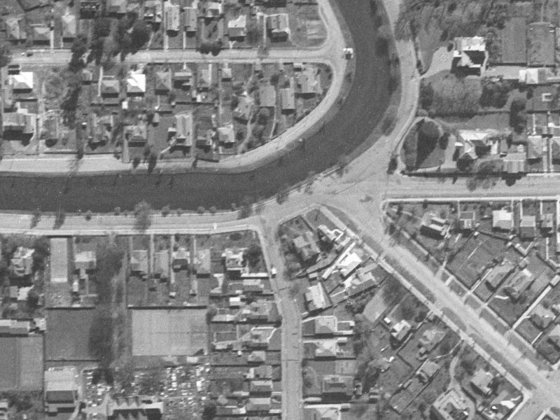 150 Avonside Drive from the air, 1940-1944
