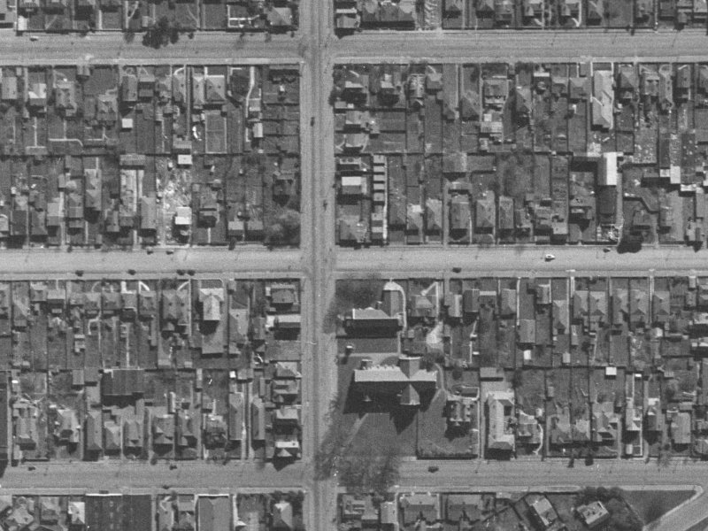 167 Peterborough Street from the air, 1940-1944