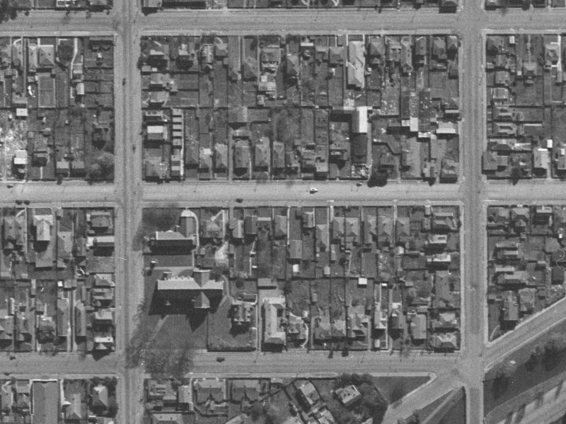 184 Peterborough Street from the air, 1940-1944