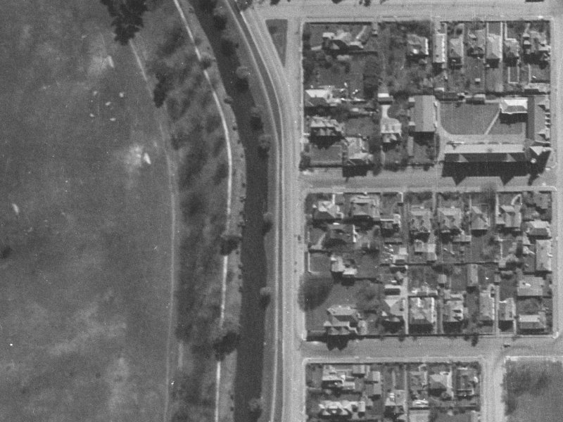 46 Park Terrace from the air, 1940-1944