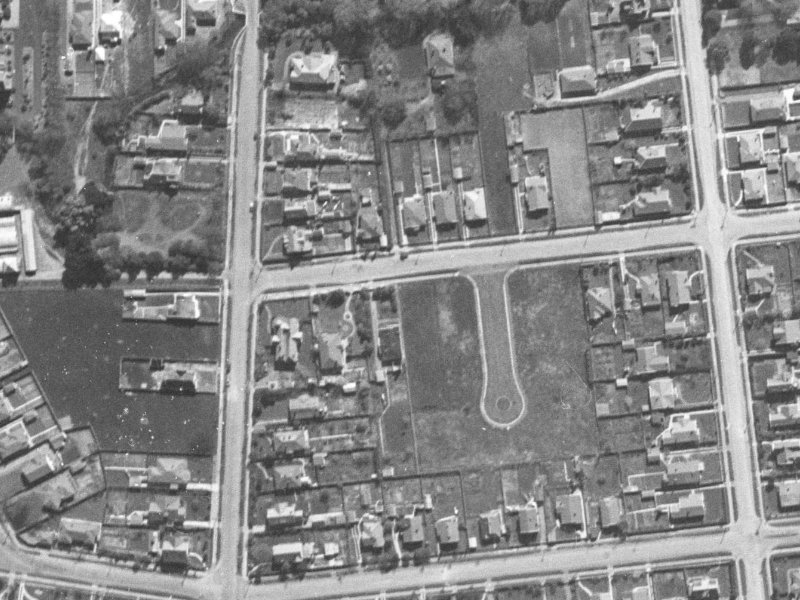 83 Matai Street from the air, 1940-1944