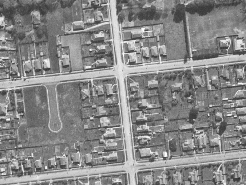 39 Harakeke Street from the air, 1940-1944