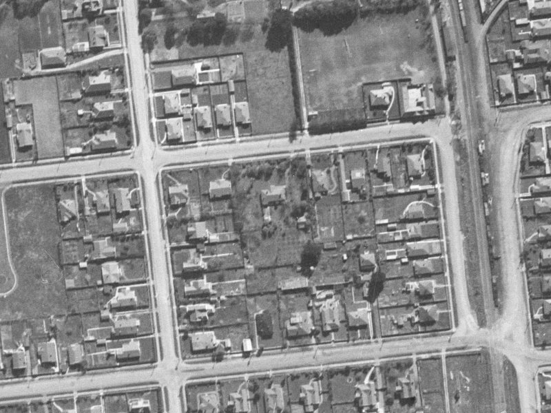 Matai St West from the air, 1940-1944