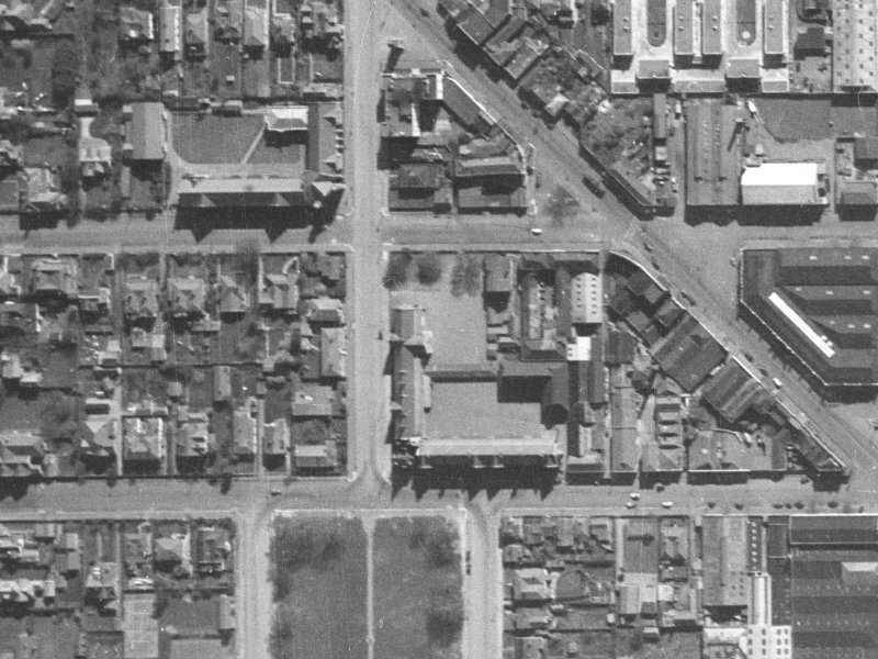 44 Peterborough Street from the air, 1940-1944