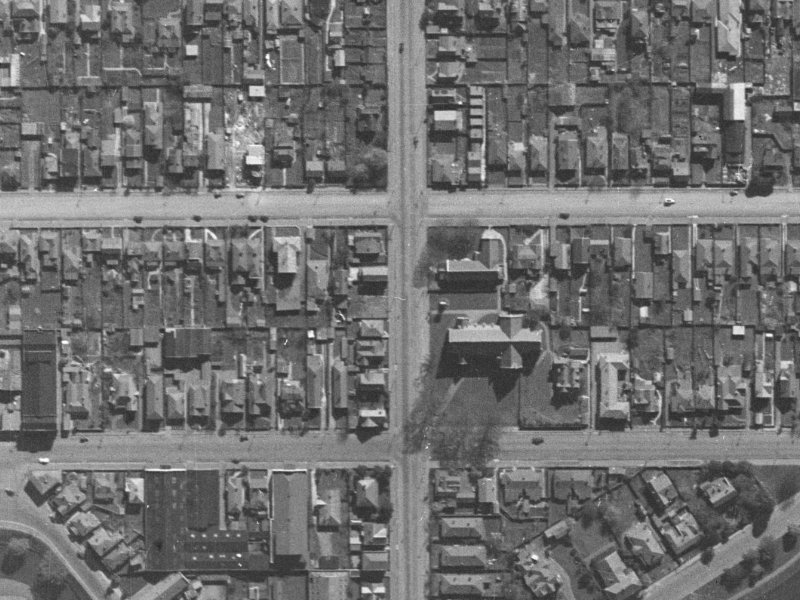 252 Manchester Street from the air, 1940-1944