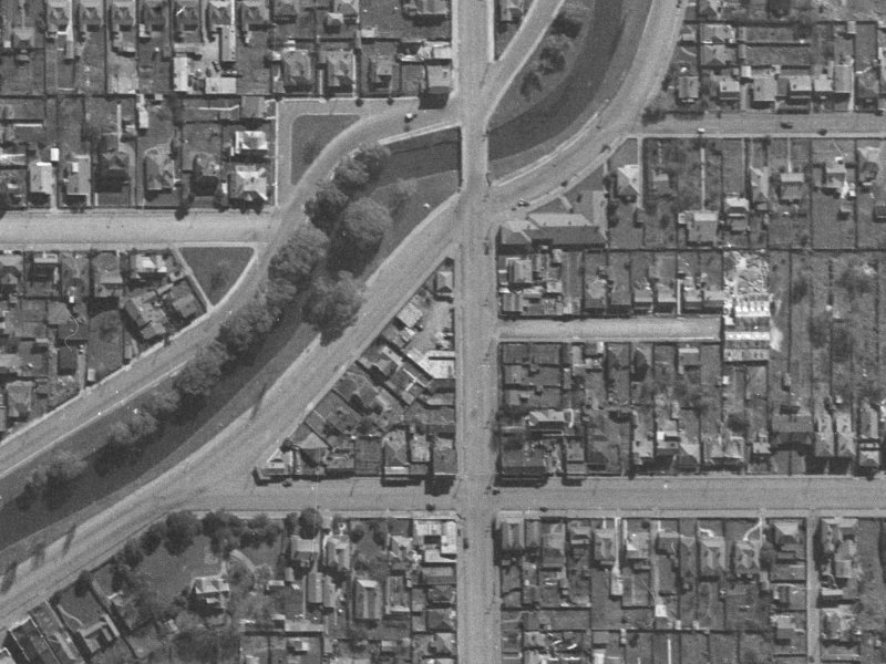 221 Barbadoes Street from the air, 1940-1944