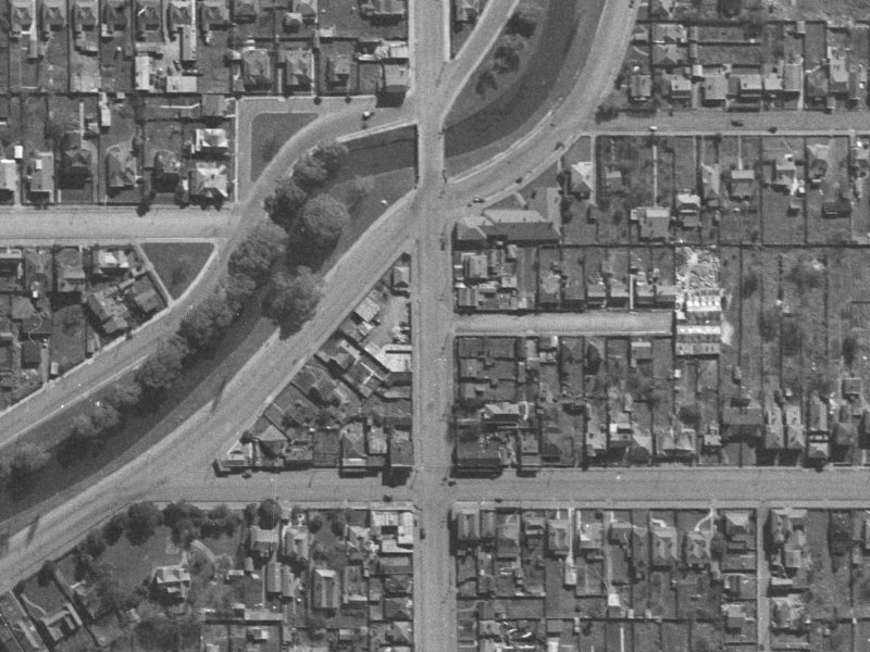 371 Barbadoes Street from the air, 1940-1944