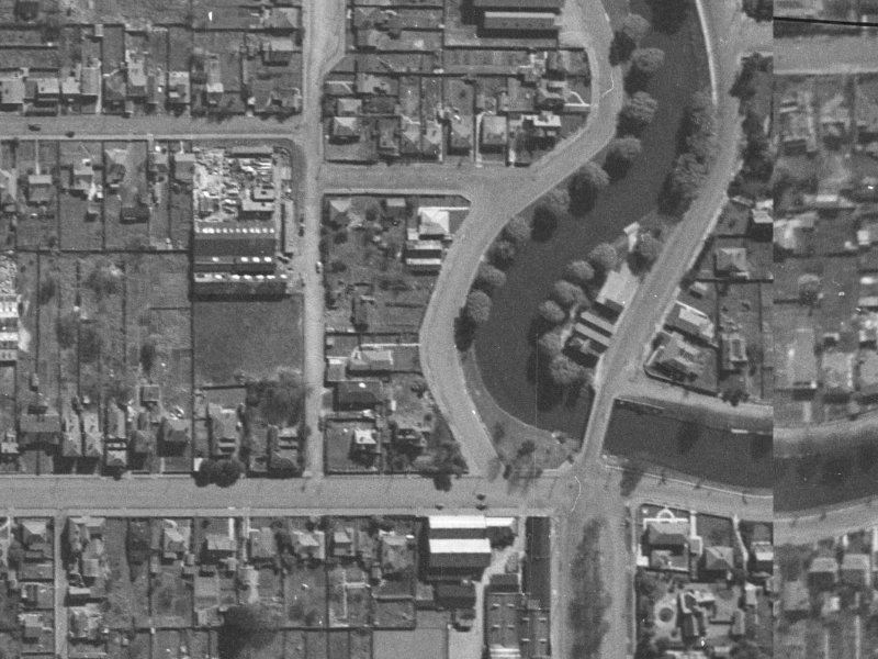 469 Oxford Terrace from the air, 1940-1944